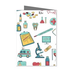 Abstract Abstraction Biology Chemistry Detail Genetics Mini Greeting Cards (pkg Of 8) by danenraven