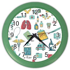 Abstract Abstraction Biology Chemistry Detail Genetics Color Wall Clock by danenraven