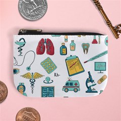 Abstract Abstraction Biology Chemistry Detail Genetics Mini Coin Purse by danenraven