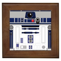 Robot R2d2 R2 D2 Pattern Framed Tile