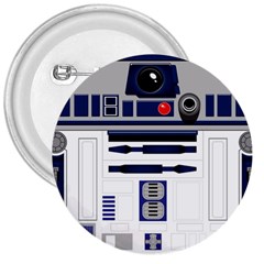 Robot R2d2 R2 D2 Pattern 3  Buttons