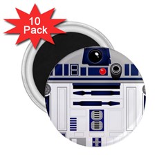 Robot R2d2 R2 D2 Pattern 2.25  Magnets (10 pack) 