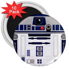 Robot R2d2 R2 D2 Pattern 3  Magnets (10 pack) 