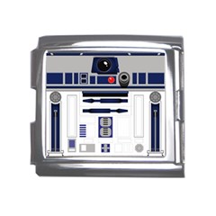 Robot R2d2 R2 D2 Pattern Mega Link Italian Charm (18mm)