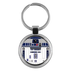 Robot R2d2 R2 D2 Pattern Key Chain (Round)