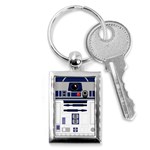 Robot R2d2 R2 D2 Pattern Key Chain (Rectangle) Front