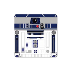 Robot R2d2 R2 D2 Pattern Square Magnet