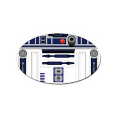 Robot R2d2 R2 D2 Pattern Sticker Oval (100 pack)