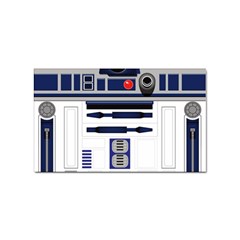 Robot R2d2 R2 D2 Pattern Sticker Rectangular (10 pack)