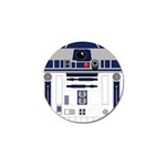 Robot R2d2 R2 D2 Pattern Golf Ball Marker Front