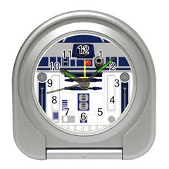 Robot R2d2 R2 D2 Pattern Travel Alarm Clock