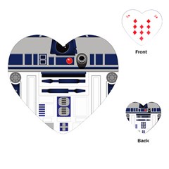 Robot R2d2 R2 D2 Pattern Playing Cards Single Design (Heart)