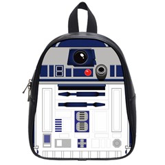 Robot R2d2 R2 D2 Pattern School Bag (Small)