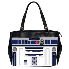 Robot R2d2 R2 D2 Pattern Oversize Office Handbag (2 Sides)