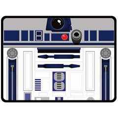 Robot R2d2 R2 D2 Pattern Fleece Blanket (Large) 