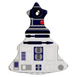 Robot R2d2 R2 D2 Pattern Christmas Tree Ornament (Two Sides) Front