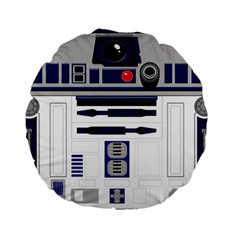 Robot R2d2 R2 D2 Pattern Standard 15  Premium Round Cushions