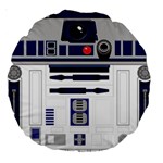 Robot R2d2 R2 D2 Pattern Large 18  Premium Round Cushions Front