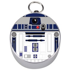 Robot R2d2 R2 D2 Pattern Silver Compasses