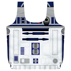 Robot R2d2 R2 D2 Pattern Full Print Recycle Bag (XXXL)