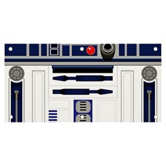 Robot R2d2 R2 D2 Pattern Banner and Sign 6  x 3 