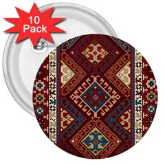 Armenian Carpet 3  Buttons (10 Pack)  by Gohar