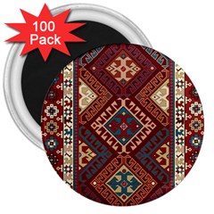 Armenian Carpet 3  Magnets (100 Pack) by Gohar