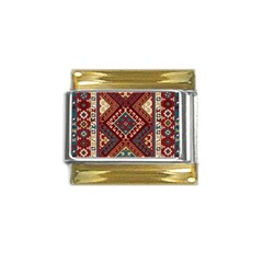 Armenian Carpet Gold Trim Italian Charm (9mm) by Gohar