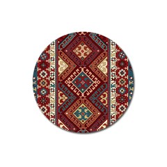 Armenian Carpet Magnet 3  (round)