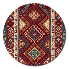 Armenian Carpet Magnet 5  (round) by Gohar