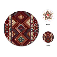 Armenian Carpet Playing Cards Single Design (round) by Gohar