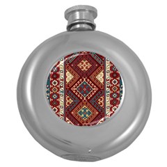 Armenian Carpet Round Hip Flask (5 Oz)