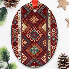 Armenian Carpet Oval Ornament (two Sides) by Gohar