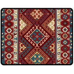 Armenian Carpet Double Sided Fleece Blanket (medium)  by Gohar