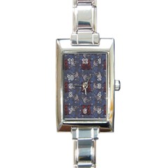 Armenian Ornaments Rectangle Italian Charm Watch by Gohar