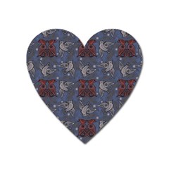 Armenian Ornaments Heart Magnet