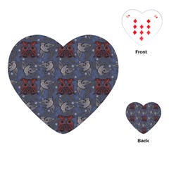 Armenian Ornaments Playing Cards Single Design (heart)