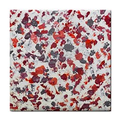 Abstract Random Painted Texture Tile Coaster by dflcprintsclothing