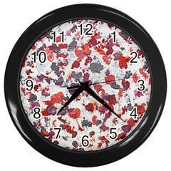 Abstract Random Painted Texture Wall Clock (black)