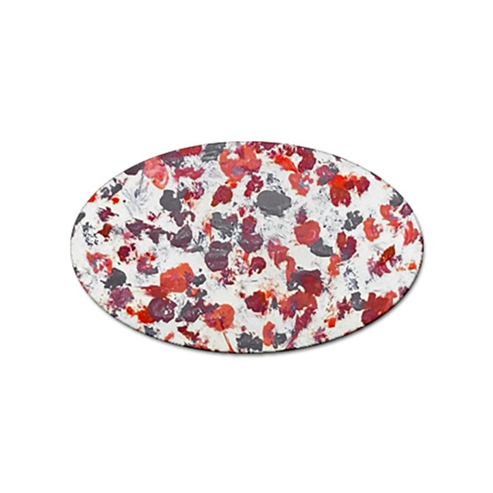 Abstract Random Painted Texture Sticker Oval (10 pack)