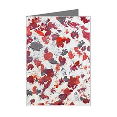 Abstract Random Painted Texture Mini Greeting Card by dflcprintsclothing