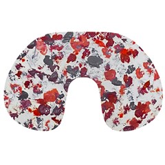 Abstract Random Painted Texture Travel Neck Pillow by dflcprintsclothing