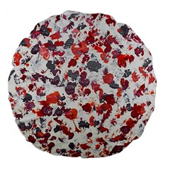 Abstract Random Painted Texture Large 18  Premium Flano Round Cushions by dflcprintsclothing