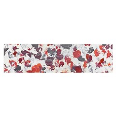 Abstract Random Painted Texture Oblong Satin Scarf (16  X 60 ) by dflcprintsclothing