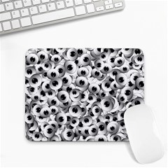 Eyes Drawing Motif Random Pattern Small Mousepad by dflcprintsclothing