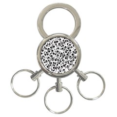 Eyes Drawing Motif Random Pattern 3-ring Key Chain by dflcprintsclothing