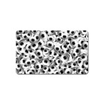 Eyes Drawing Motif Random Pattern Magnet (Name Card) Front