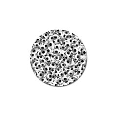 Eyes Drawing Motif Random Pattern Golf Ball Marker (4 Pack) by dflcprintsclothing