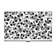 Eyes Drawing Motif Random Pattern Business Card Holder