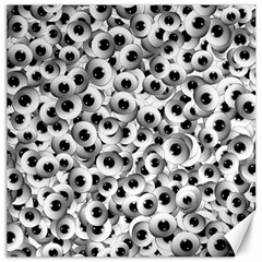 Eyes Drawing Motif Random Pattern Canvas 12  X 12  by dflcprintsclothing